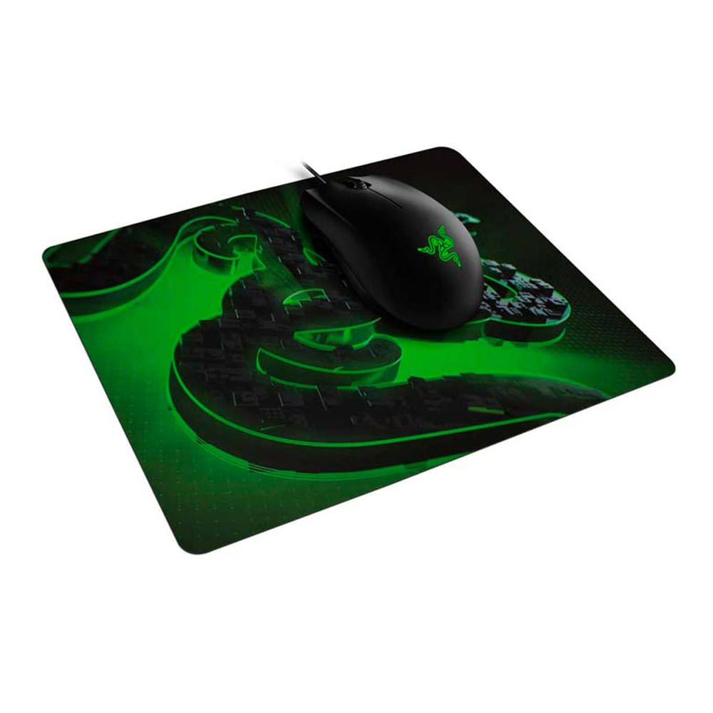 Imagen 2 del producto Kit gamer Razer Mouse Abyssus Lite + mouse pad Goliathus Mobile Construct