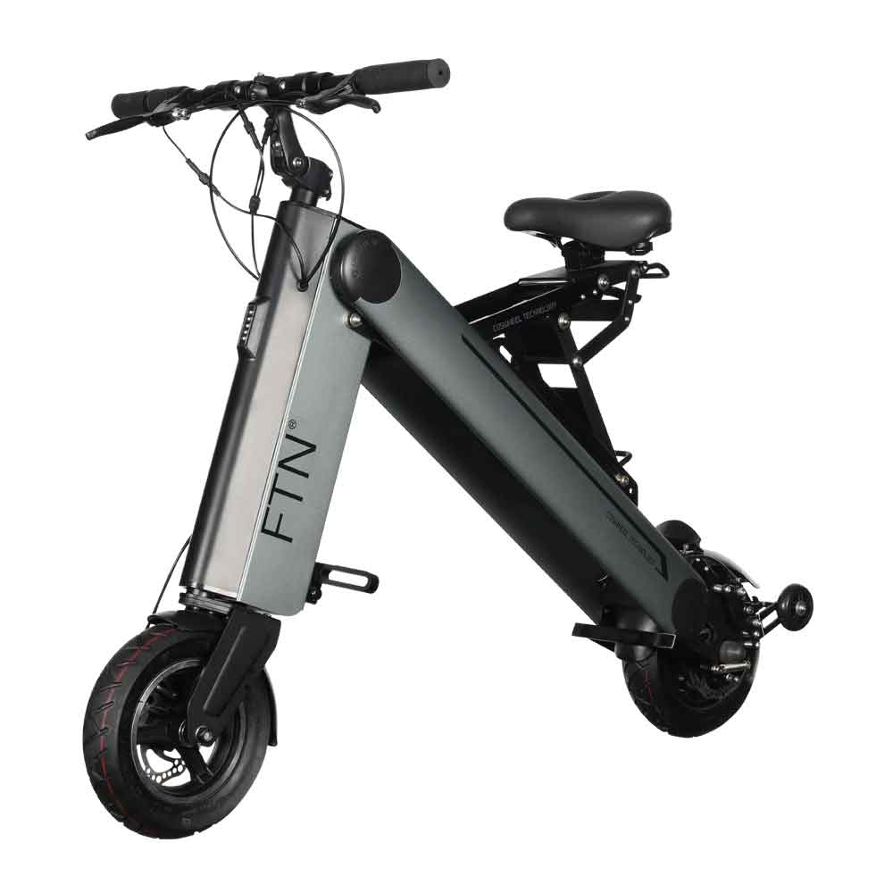 Imagen 1 del producto Scooter eléctrico plegable FTN AX1 PRO, color gris, vel máx 30 km/h, autonomía 40-45 km, llantas 10"", tolerancia 120 kg, 350W, conexión bluetooth, APP