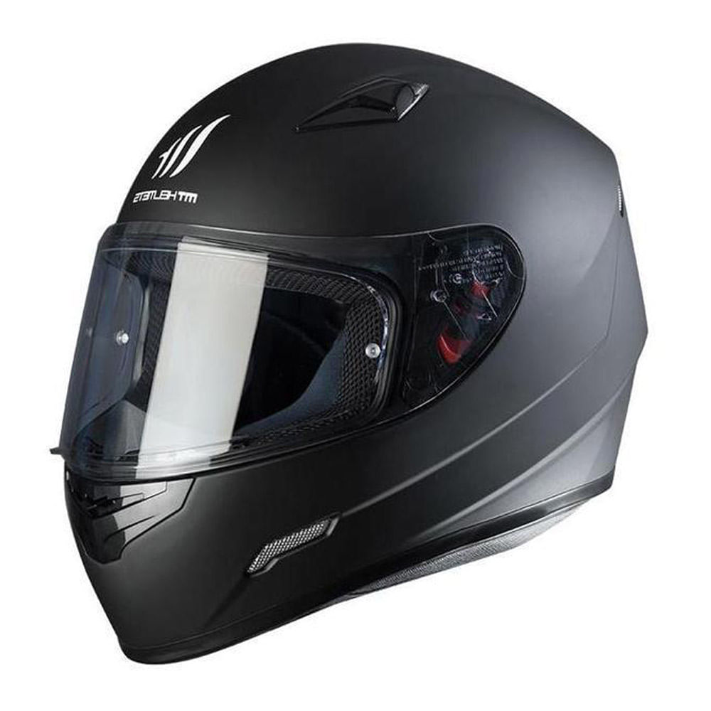 Imagen 2 del producto Casco integral MT Stinger XL visor de policarbonato óptico, protector nasal, 59-60 cm, negro mate
