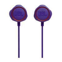 Audífonos gamer JBL Quantum 50 intraaurales botones de volumen y silenciador morado