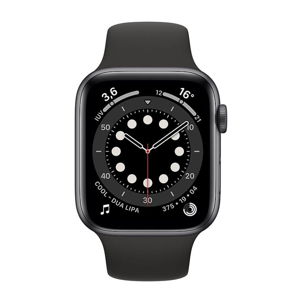 Imagen 2 del producto Smartwatch Apple Watch Series 6 gps, resistente al agua, modos deportivos, máx. 18 horas, 44mm, negro