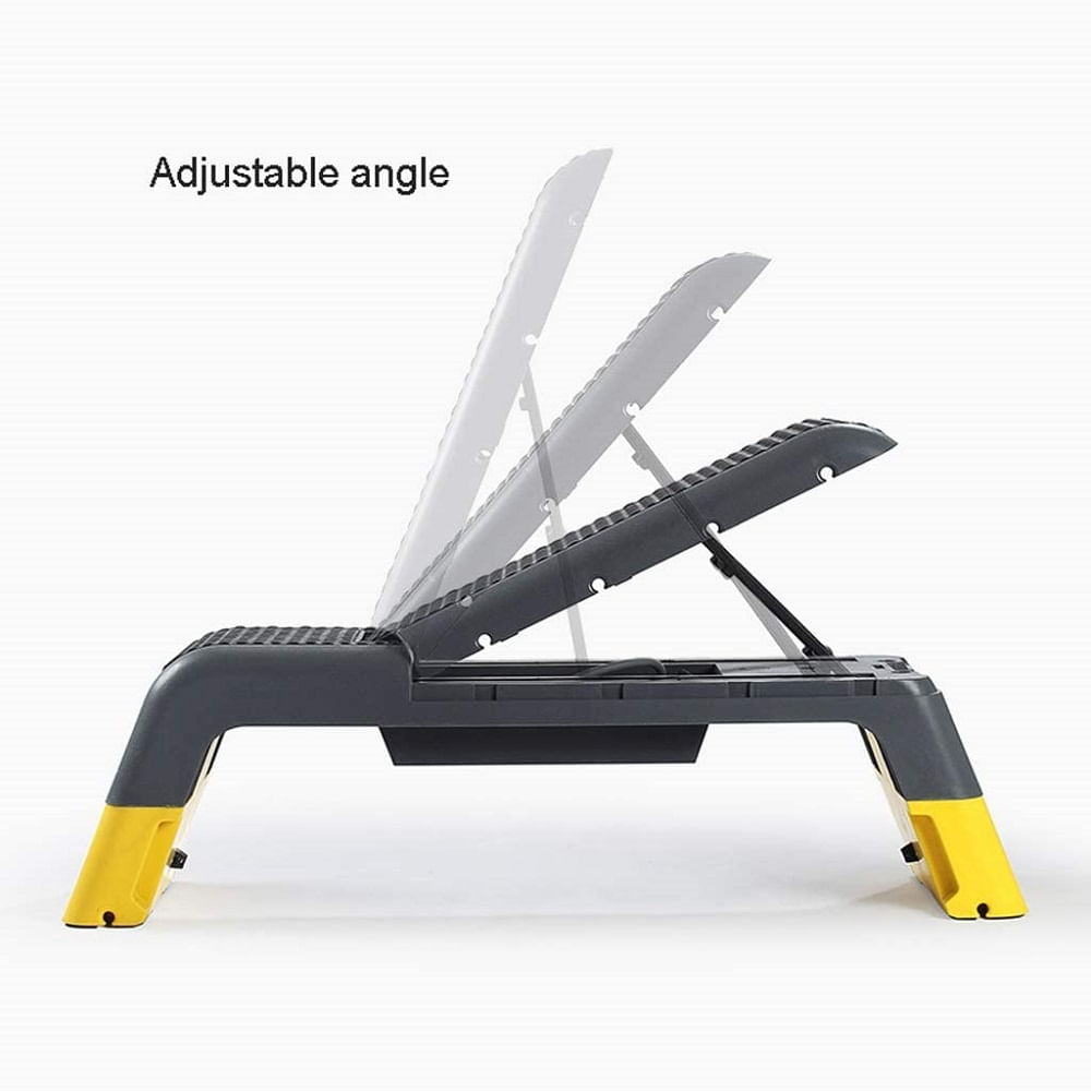Imagen 2 del producto Banco de step Active Life multifuncional 3 ajustes de altura, máx. 130 kg + liga de resistencia
