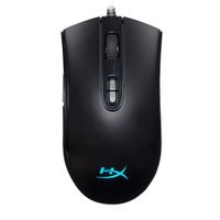 Mouse gamer alámbrico Hyperx Pulsefire Core, conexión usb, 6200 dpi, 6 botones, luces RGB, negro
