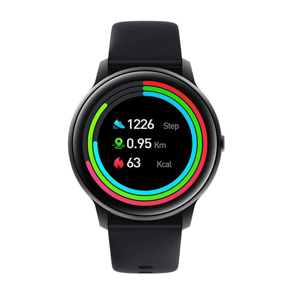 Imagen 2 del producto Smartwatch Xiaomi IMILAB KW 66 resistente al agua, máx. 30 días, modos deportivos, 1.28"", negro + correa verde