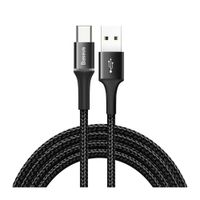 Cable tipo-C a USB Baseus Halo Data, transmisión  480Mbps, salida 5V/3A, 2 m, negro