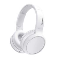 Audífonos bluetooth on ear Philips TAH5205 micrófono incorporado, máx. 29 horas, control de música y llamadas, blanco