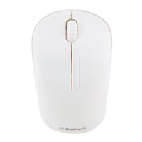 Mouse inalámbrico Radioshack, receptor usb, 1000 dpi, 3 botones, usa pila, blanco