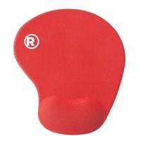 Mouse pad Radioshack S, 22cm x 19cm, ergonómico, soporte de muñeca, rojo