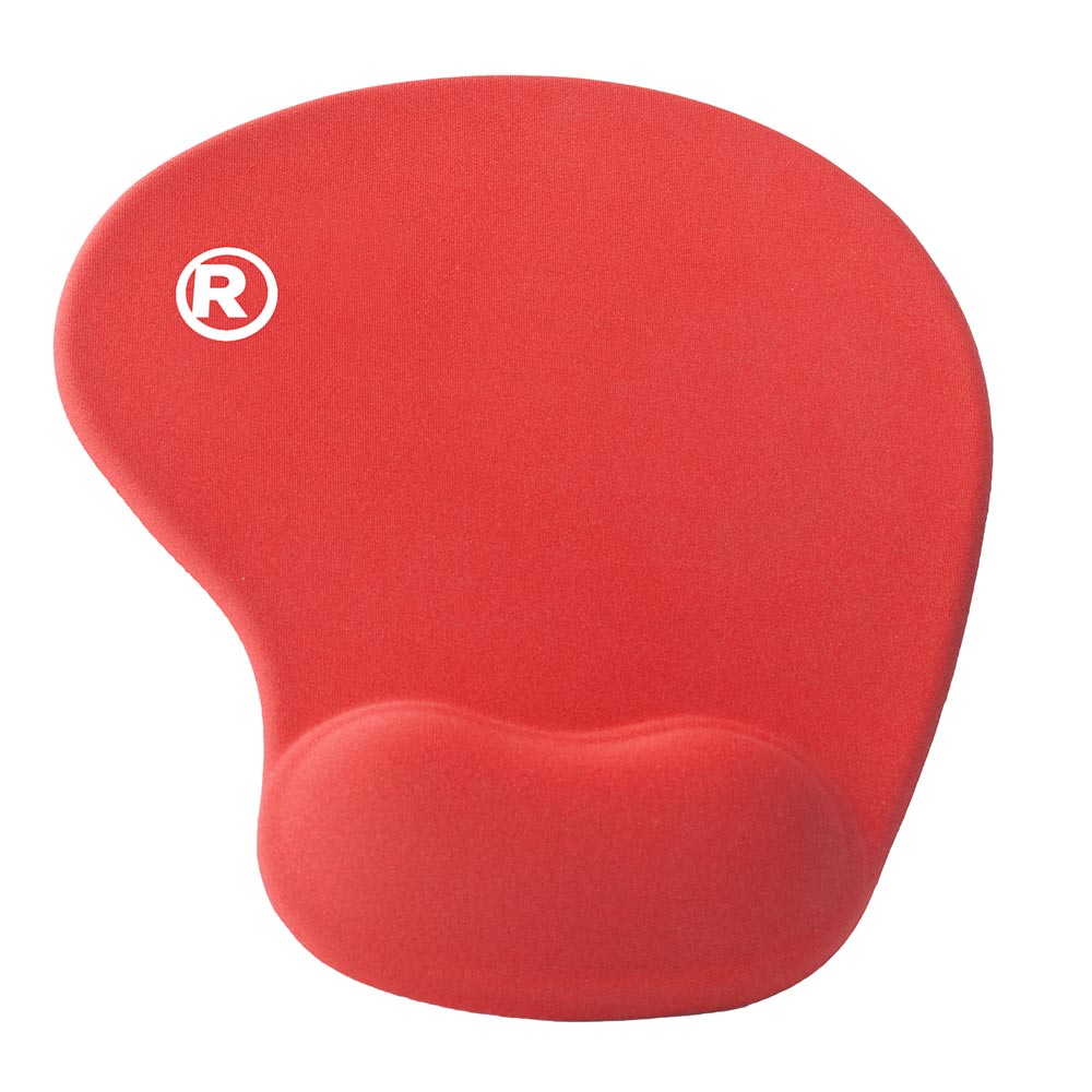 Imagen 2 del producto Mouse pad Radioshack S, 22cm x 19cm, ergonómico, soporte de muñeca, rojo