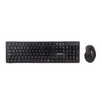 Kit inalámbrico Coolbox Teraware teclado y mouse, membrana, receptor usb, usa pilas, negro