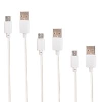 Pack cables micro usb a usb Coolbox GMobile 0.3 m + 1 m + 2 m