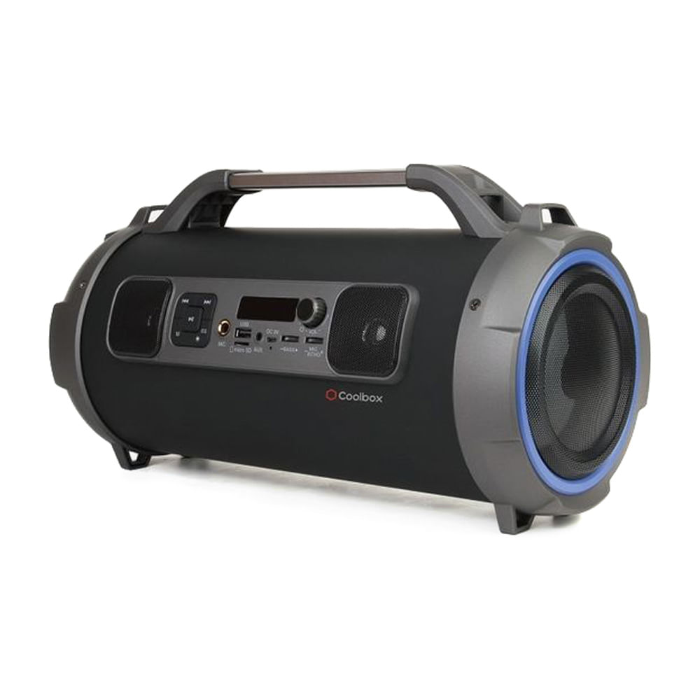 Imagen 2 del producto Parlante bluetooth Coolbox Bazooka con asa, led, máx. 2 horas