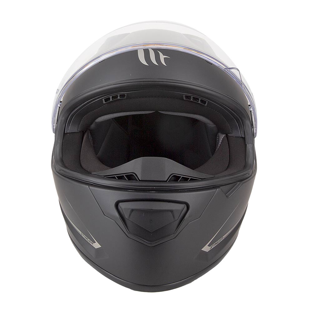 Imagen 2 del producto Casco integral MT Stinger L visor de policarbonato óptico, protector nasal, 59-60 cm, negro mate