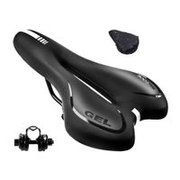 Asiento acolchado para bicicleta New Image espuma y gel, ergonómico, abrazadera ajustable