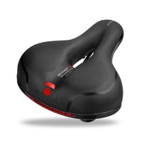 Asiento acolchado para bicicleta New Image gel de espuma viscoelástica, ergonómico, tiras reflectivas