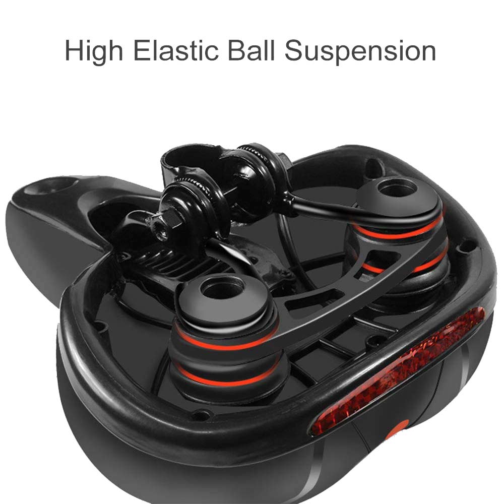 Imagen 2 del producto Asiento acolchado para bicicleta New Image gel de espuma viscoelástica, ergonómico, tiras reflectivas