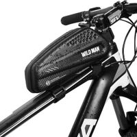 Bolso de bicicleta Wildman marco frontal, 1 litro, poliuretano