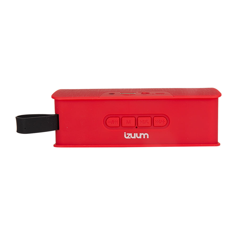 Imagen 2 del producto Parlante bluetooth Izuum batería recargable, rojo