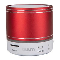 Parlante bluetooth portátil Izuum led, batería recargable, rojo