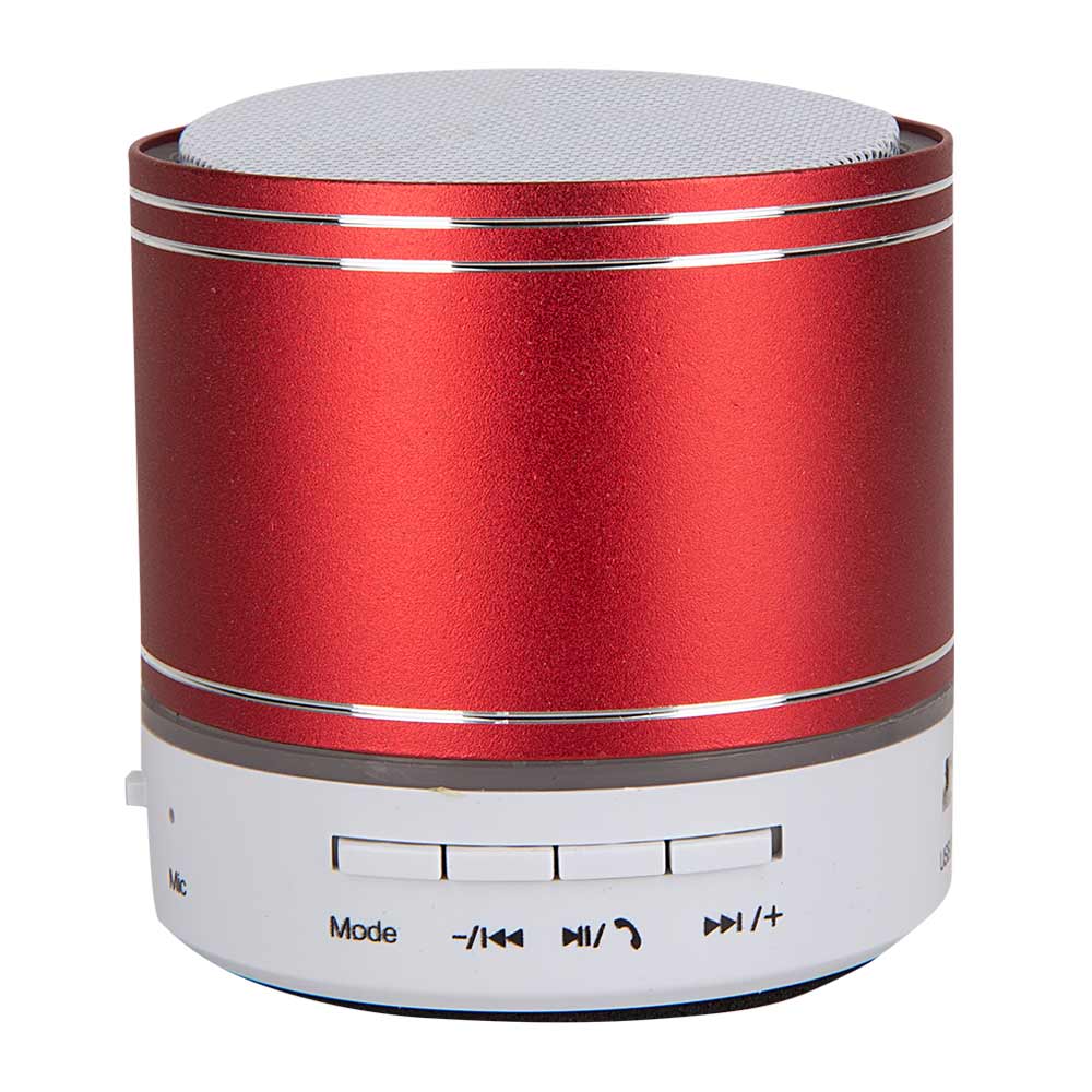 Imagen 2 del producto Parlante bluetooth portátil Izuum led, batería recargable, rojo