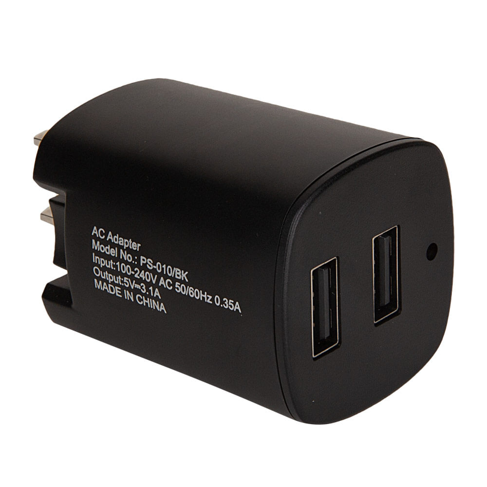 Imagen 2 del producto Adaptador de carga Coolbox Teraware dual, 2 puertos usb, 3.1A, carga rápida, negro