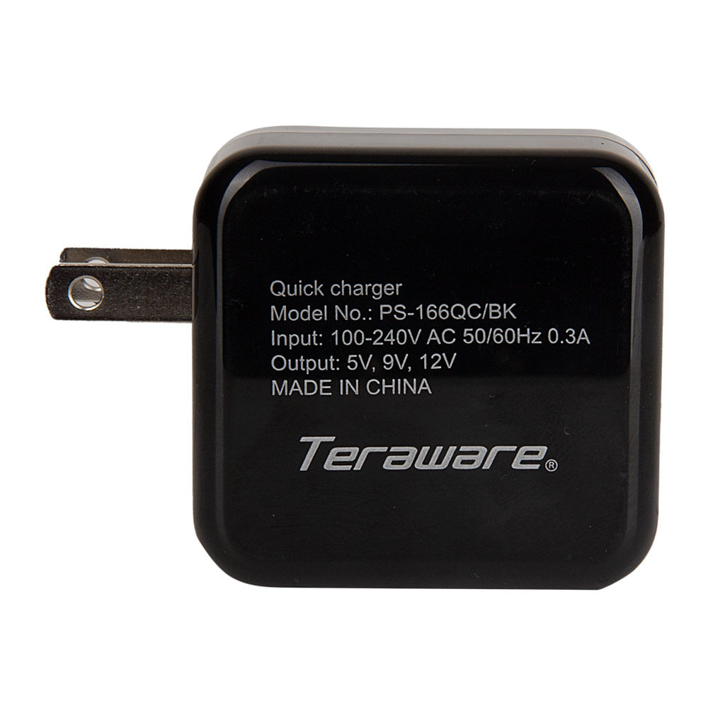 Imagen 2 del producto Adaptador de carga Coolbox Teraware Turbo Qualcom 2.0, 1 puerto usb, 2A, negro