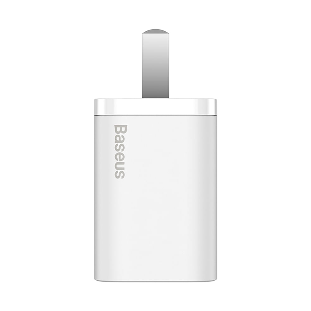 Imagen 2 del producto Cargador de pared Baseus Super Si cable tipo C a lightning, 20W, carga rápida, blanco, 1m