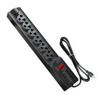 Supresor de pico con switch Opalux 14-515AB-2M, 6 tomas universales, 2m
