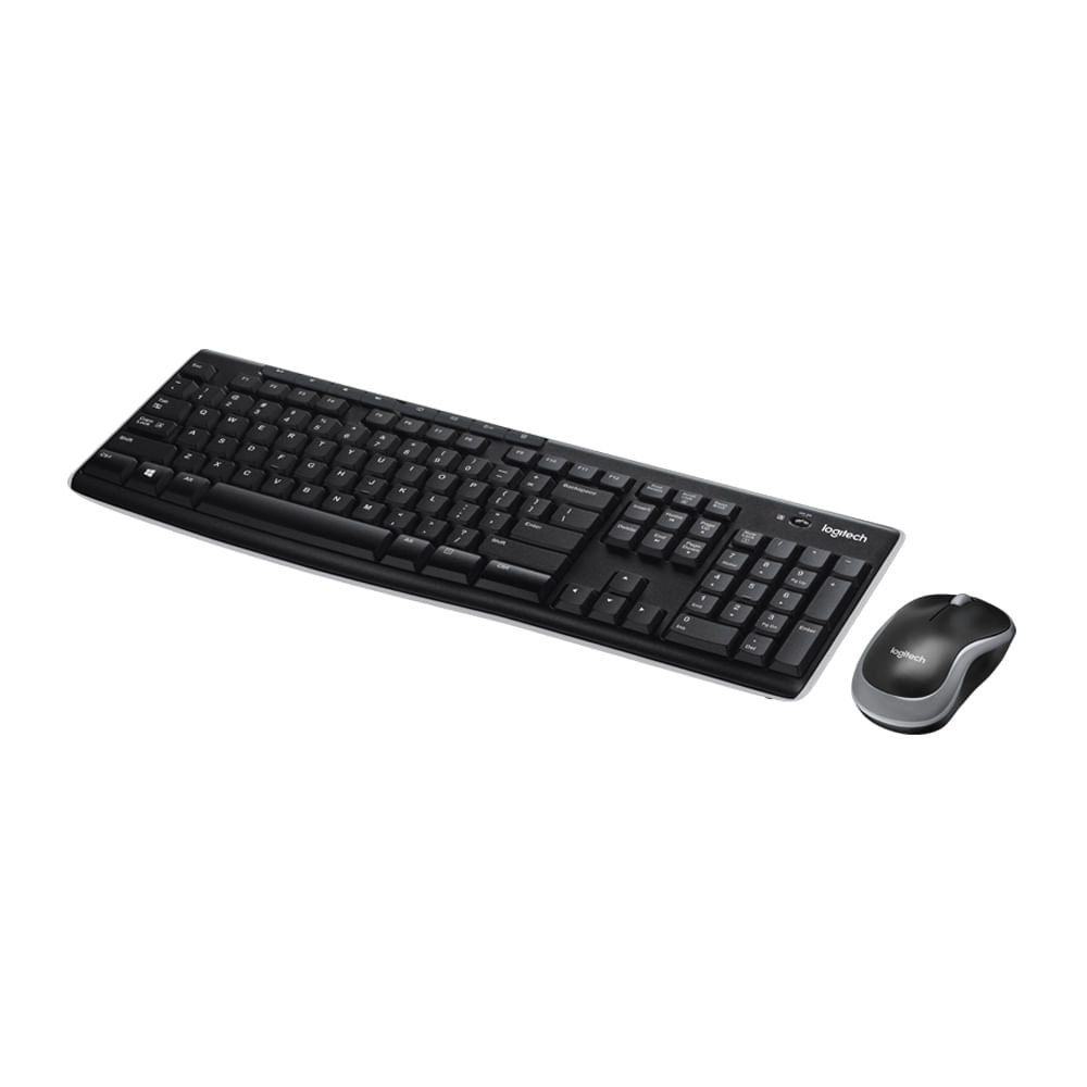 Imagen 2 del producto Kit inalámbrico Logitech MK270 teclado y mouse, membrana, receptor usb, usa pilas, negro