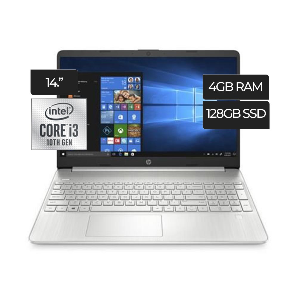 Imagen 2 del producto Laptop 14-DQ1037WM 14"" Intel Core i3-1005G1, 128GB SSD, 4GB RAM, FreeDOS - sin sistema operativo