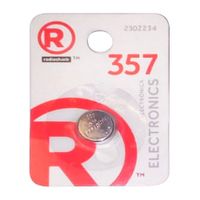 Pila de botón Radioshack 357/LR44
