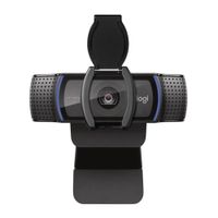 Cámara web Logitech empresarial C920e FHD 1080p, conexión USB, micrófono integrado, tapa de privacidad, cable 1.5 m, negro