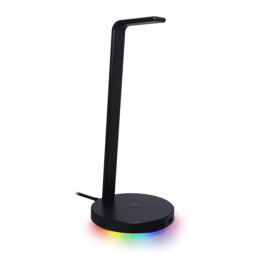 Imagen 1 del producto Soporte para headset Razer Baser Station V2 sonido envolvente 7.1, hub usb 3.1