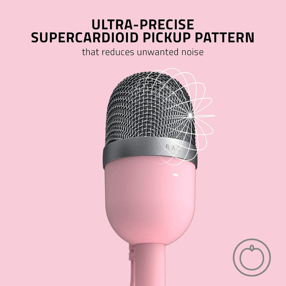 Imagen 2 del producto Micrófono Razer Seiren mini Quartz Edition usb, supercardioide, 20 Hz-20 000 Hz