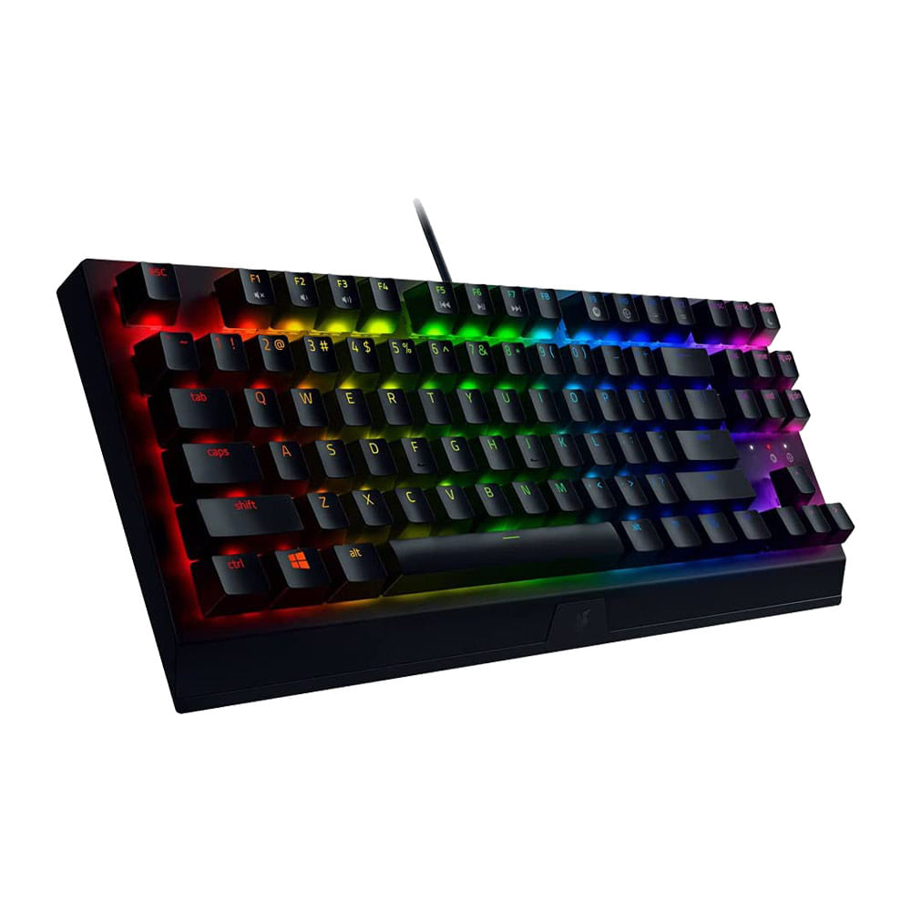 Imagen 2 del producto Teclado gamer alámbrico Razer Blackwidow V3 Tenkeyless, conexión USB, mecánico, RGB, switch amarillo