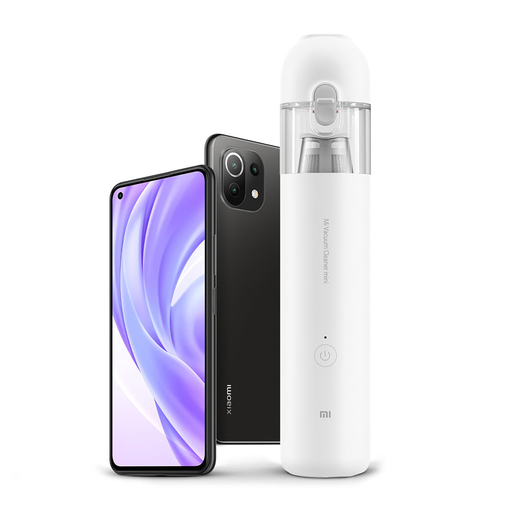 Imagen 1 del producto Celular Xiaomi Mi 11 Lite 5G 128GB, 6GB RAM, cámara trasera 64MP y frontal 16MP, 6.5"", negro + aspiradora mini