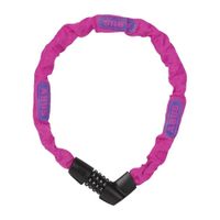Cadena Abus Tresor 1385/75 acero, 6 mm, código de seguridad, neon pink