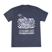 Polo Nintendo Super Nintendo talla L azul