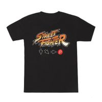 Polo Nintendo Haduken Code Street Fighter talla L negro