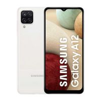 Celular Samsung Galaxy A12 64GB, 4GB RAM, cámara trasera 48MP y frontal 8MP, 6.5"", Octa-Core, blanco
