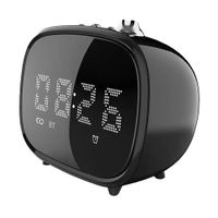 Parlante bluetooth Decibel Wake up led, batería recargable, negro