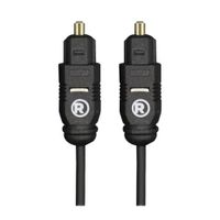 Cable óptico Radioshack Toslink, flexible y resistente