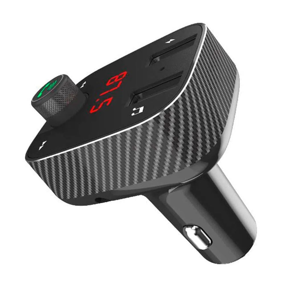 Imagen 2 del producto Transmisor para auto Coolbox GMobile bluetooth, FM, pantalla led, negro