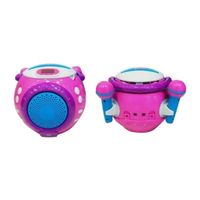 Radio Coolbox Boombox karaoke para niños, púrpura