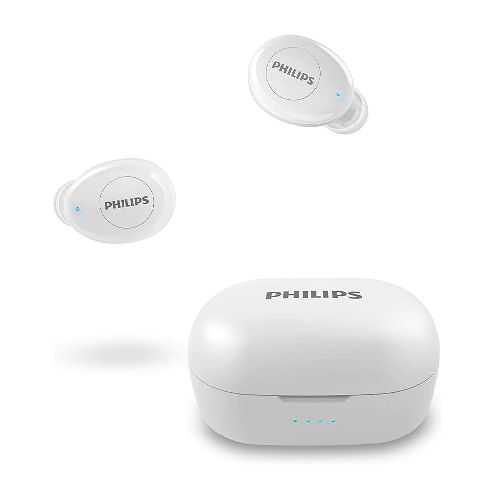 Imagen 2 del producto Audífonos bluetooth True Wireless Philips TAT2205WT resistente al agua IPX4, duración máx. 4 horas, blanco