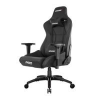 Silla gamer Akracing Pro X gas lift clase 4, tapiz cuero pu, máx. 150 kg, inclinación 180°, negro