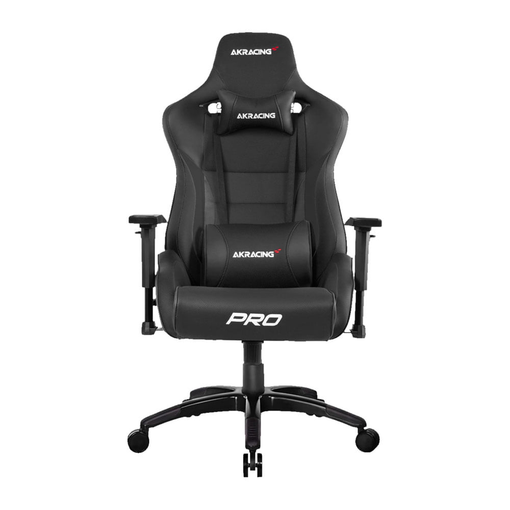 Imagen 2 del producto Silla gamer Akracing Pro X gas lift clase 4, tapiz cuero pu, máx. 150 kg, inclinación 180°, negro