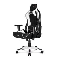 Silla gamer Akracing Pro X Series gas lift clase 4 150 kg blanco y negro