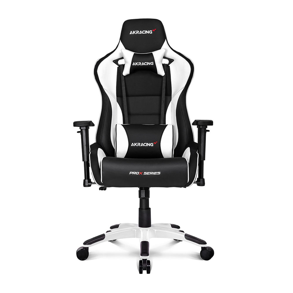 Imagen 2 del producto Silla gamer Akracing Pro X Series gas lift clase 4 150 kg blanco y negro