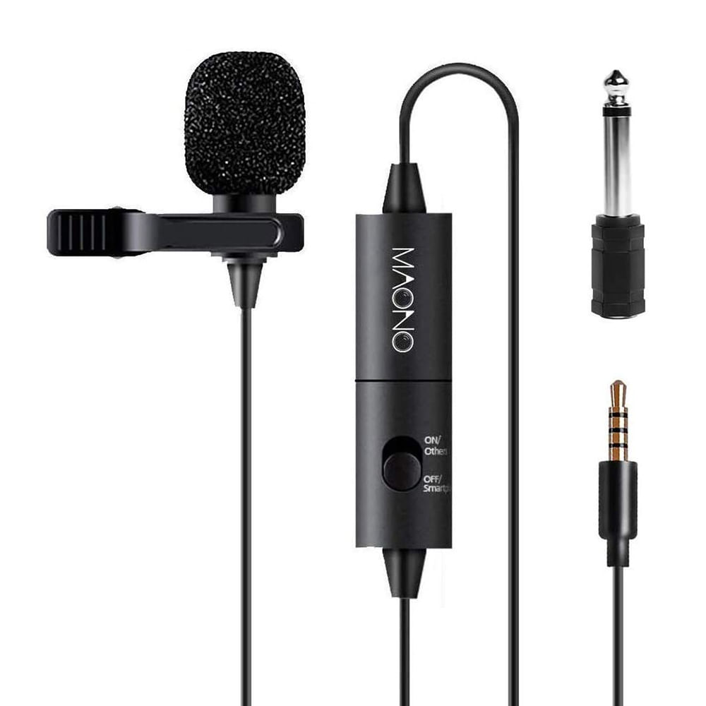 Imagen 1 del producto Micrófono de solapa Maono AU-100 3.5 mm, 6 m